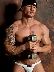 Hot Urban music artist Quentin Elias  poses for Jockbutt