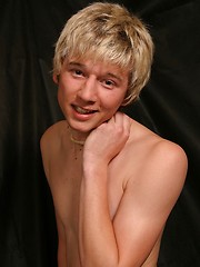 Blonde twink stripping before our camera