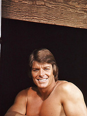 Vintage style photo shoots of sexy man from 70s