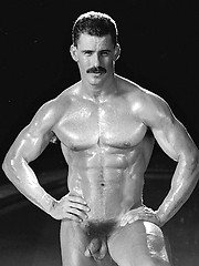 Daddy from 70s shows his muscled buddy