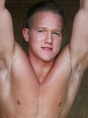 Hottest muscle jock Duncan posing naked, shows his hot butt and cock