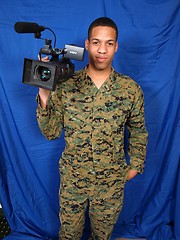 22 year old Marine fucked by cameraman