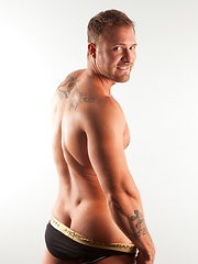 Austin Wolf loves running his hands over his muscular pecs and down to his cock