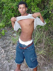 Handsome and horny latin guy demonstrates body
