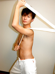 Sliding into his partner, Yura holds up Toraemons legs as the two begin