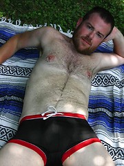 Check out this exclusive photo shoot of Furnace McKenzie warming up his hard cock