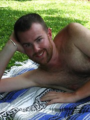 Check out this exclusive photo shoot of Furnace McKenzie warming up his hard cock