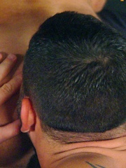 Spanish muscle bears Manu and Edu love to suck each other big uncut cocks