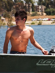 Hot models Scotty Clarke and Christian Collins go on a nice peaceful camping trip