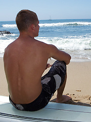 Sexy and tanned surfer boy Noel