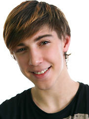 Young adult model Zac Wilder