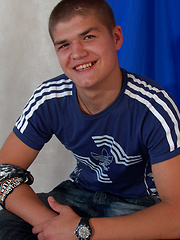 Thugged out and well-hung teenager Henry lets you spy on him as he masturbates in this solo ...