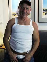 This sexy silver Daddy loves to fuck