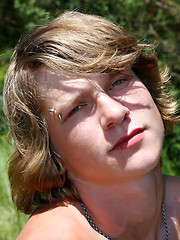 Leo shows his young hairy cock