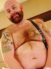 Ginger Bear Tate Taylor shows off his Fire Crotch