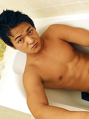 Buff Asian Boy Sasha Jerks Off