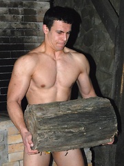 Reece from Luis Blava collection is showing us what his muscles can be used for, after he does little workout